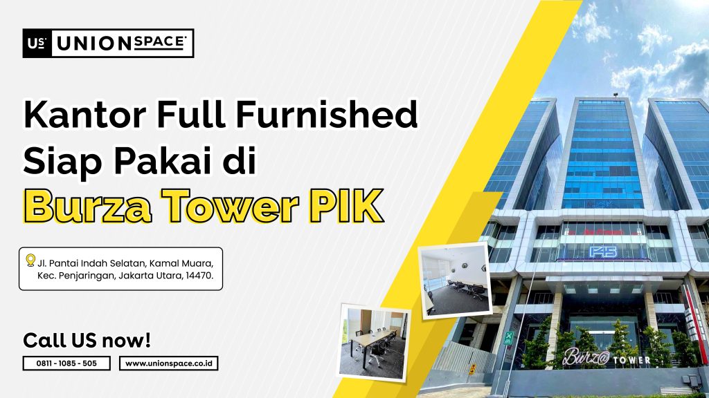 Kantor Full Furnished Siap Pakai di Burz@ Tower PIK