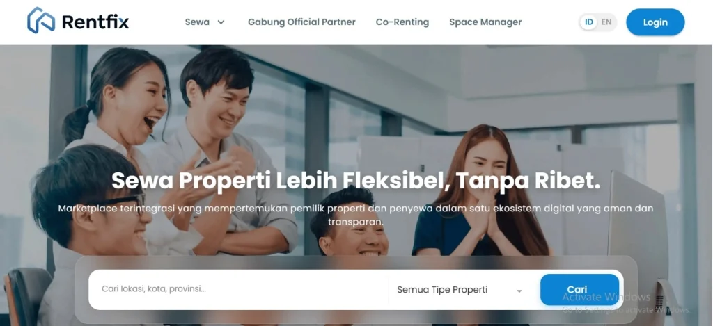 Ilustrasi layanan virtual office dengan alamat bisnis prestisius dan fasilitas ruang rapat profesional untuk UMKM dan startup