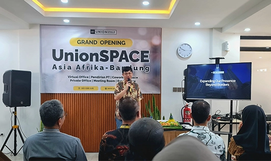 Private office Bandung UnionSPACE Asia Afrika saat acara grand opening cabang keempat di Bandung